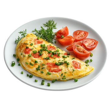 Omelette tomates